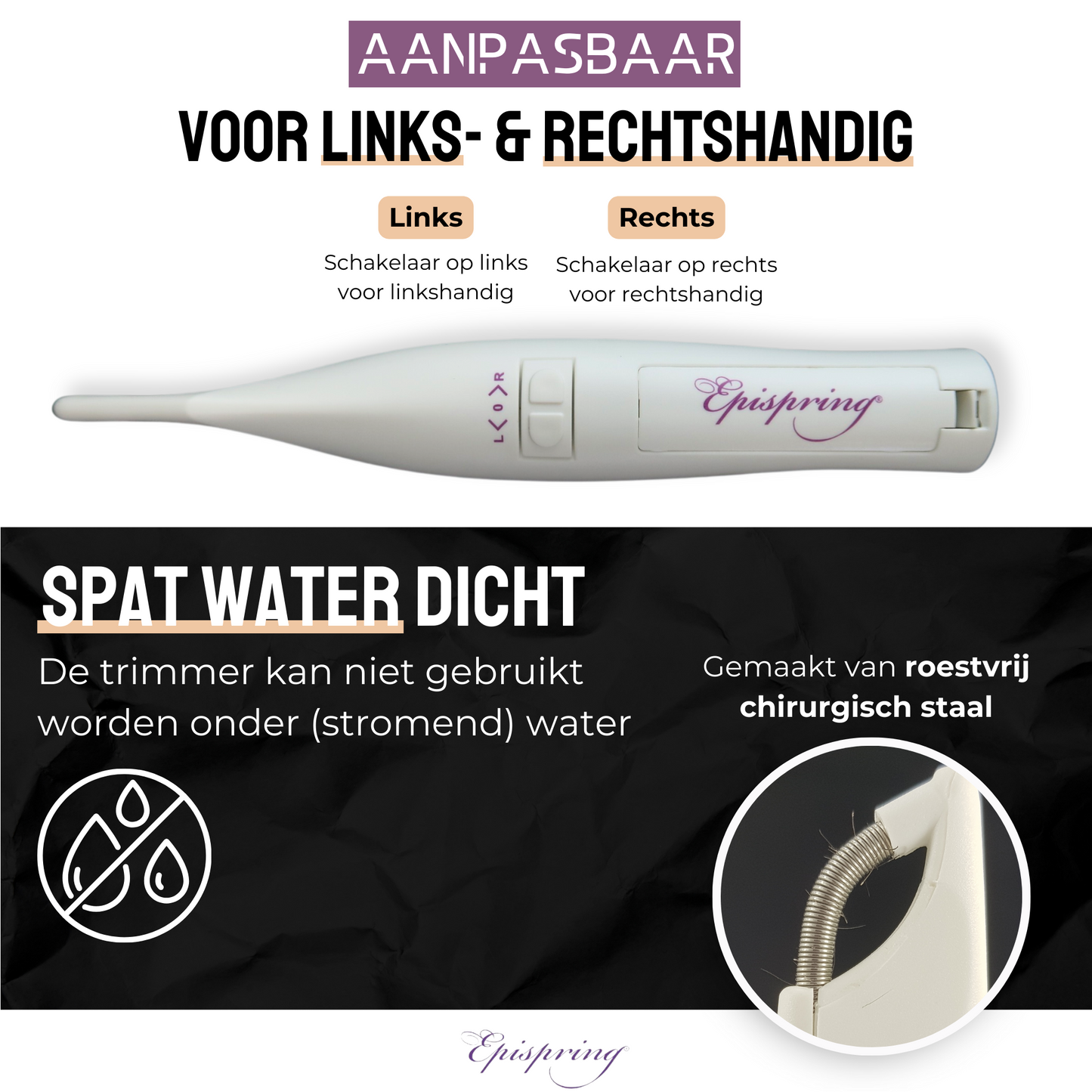 Epispring® Face & Eyebrow - gezichtsontharing - gezichtsepilator vrouwen