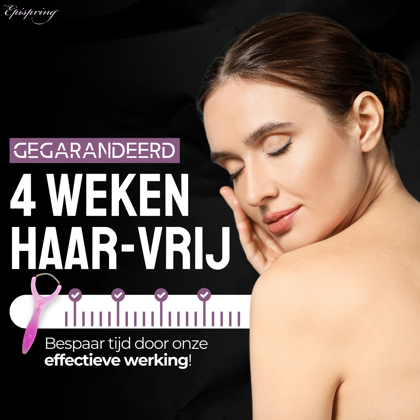 Epispring® Roll gezichtsepilator vrouwen voor gezichtsontharing