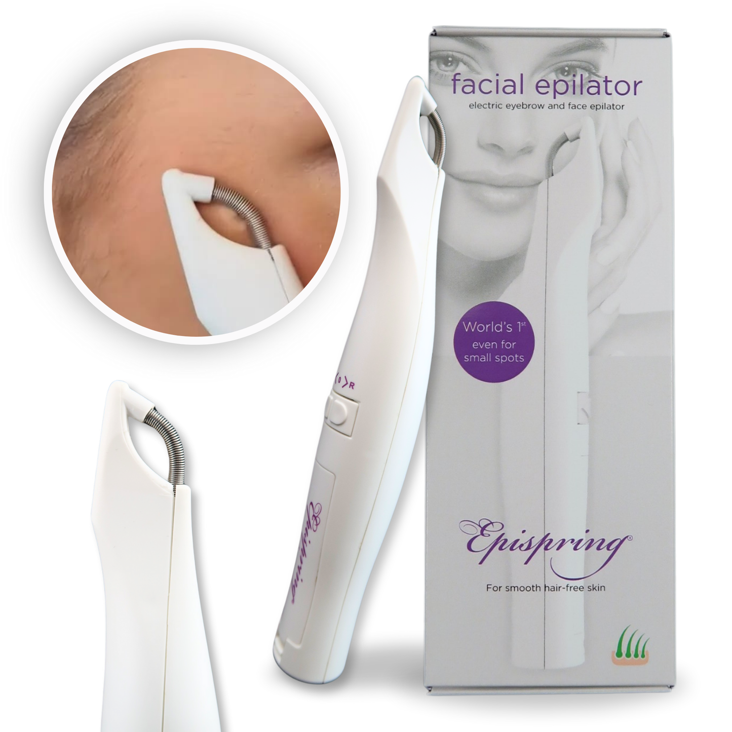 Epispring® Face & Eyebrow - gezichtsontharing - gezichtsepilator vrouwen